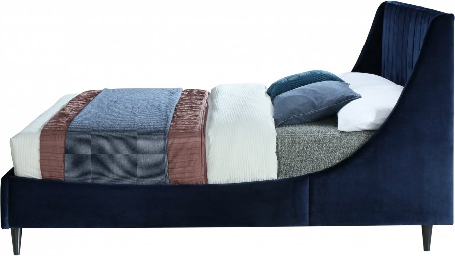 Eva Velvet Upholstered Bed - Image 5