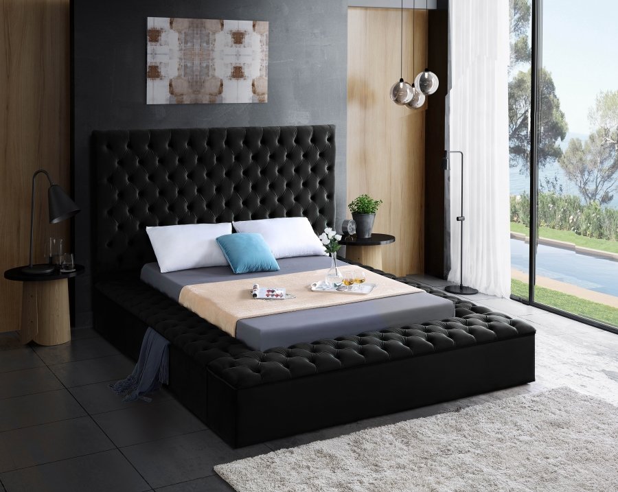 Bliss Velvet Upholstered Bed - Image 3