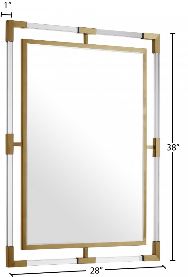 Ghost Acrylic And Metal Frame Mirror - Image 6