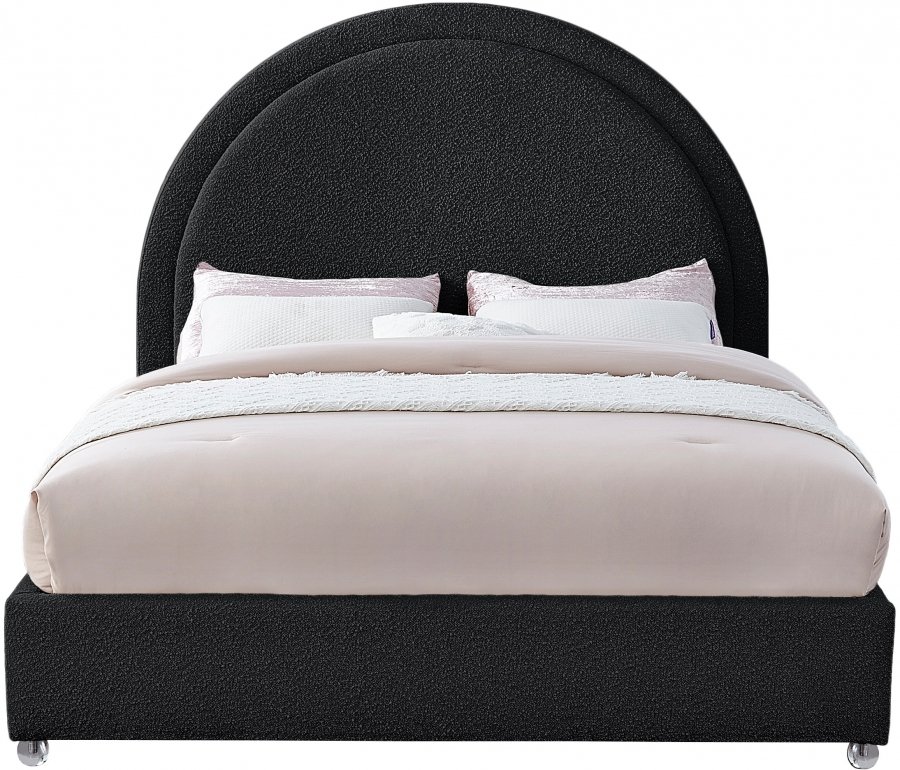 Milo Boucle Fabric Upholstered Bed - Image 3