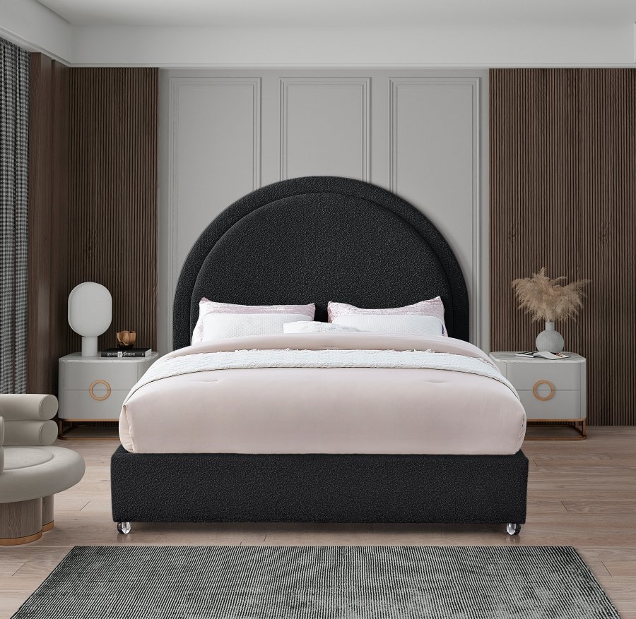 Milo Boucle Fabric Upholstered Bed - Image 4