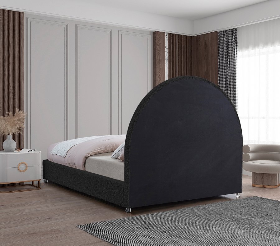 Milo Boucle Fabric Upholstered Bed - Image 6