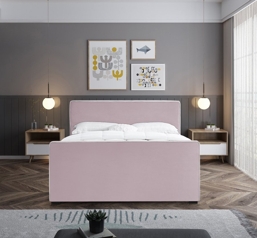 Dillard Velvet Upholstered Bed - Image 4