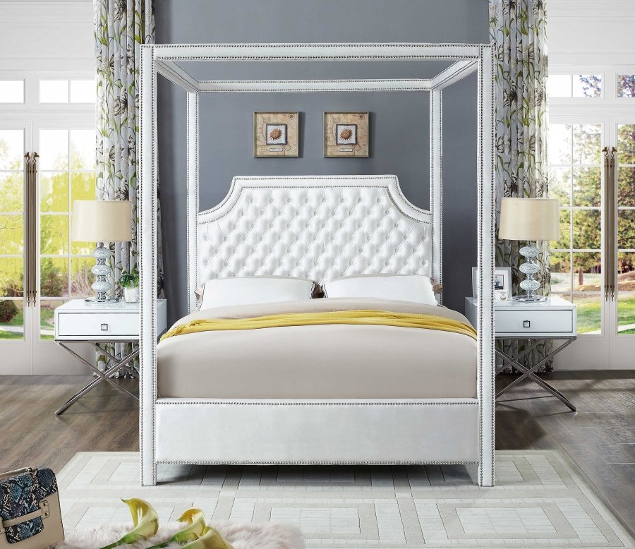 Rowan Velvet Upholstered Bed - Image 4