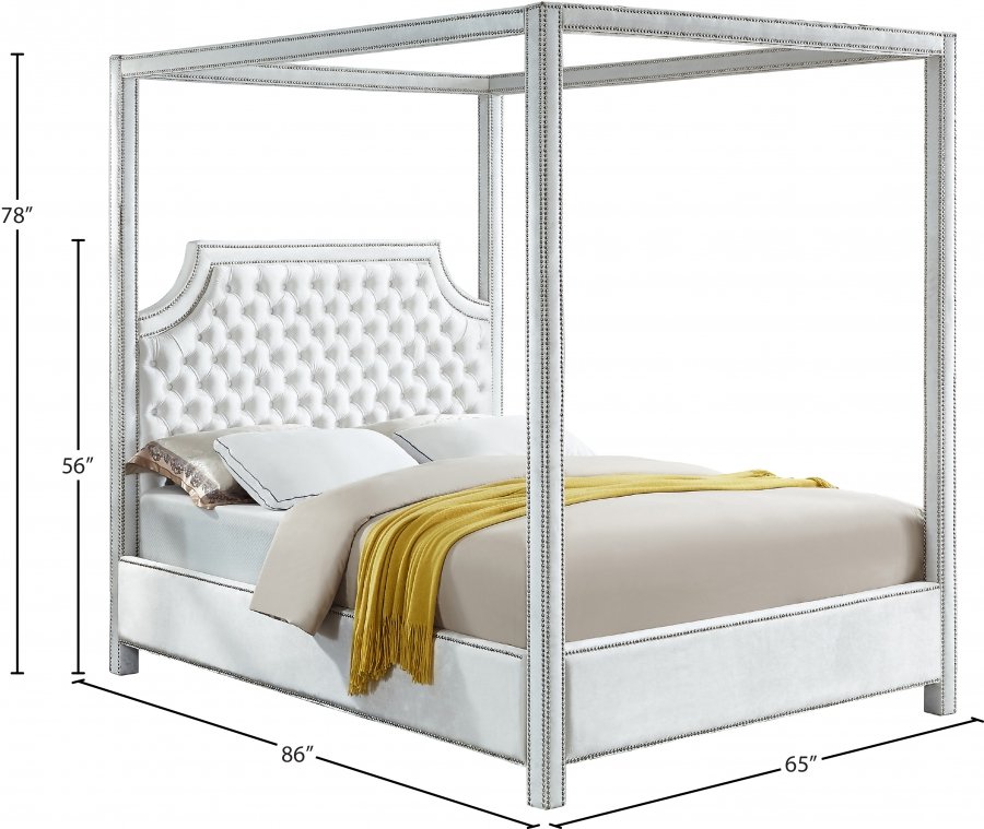 Rowan Velvet Upholstered Bed - Image 5