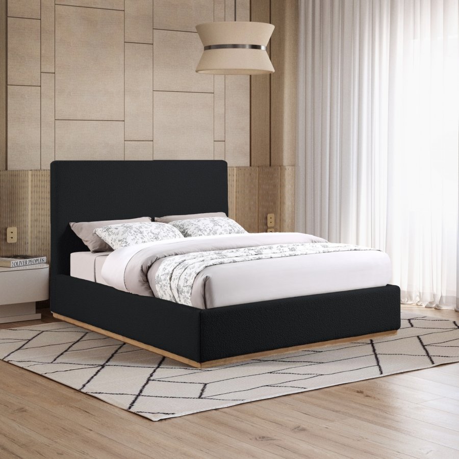 Monaco Boucle Fabric Upholstered Bed - Image 2