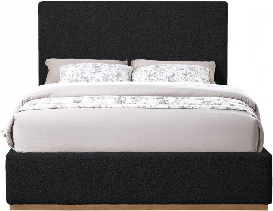 Monaco Boucle Fabric Upholstered Bed - Image 3