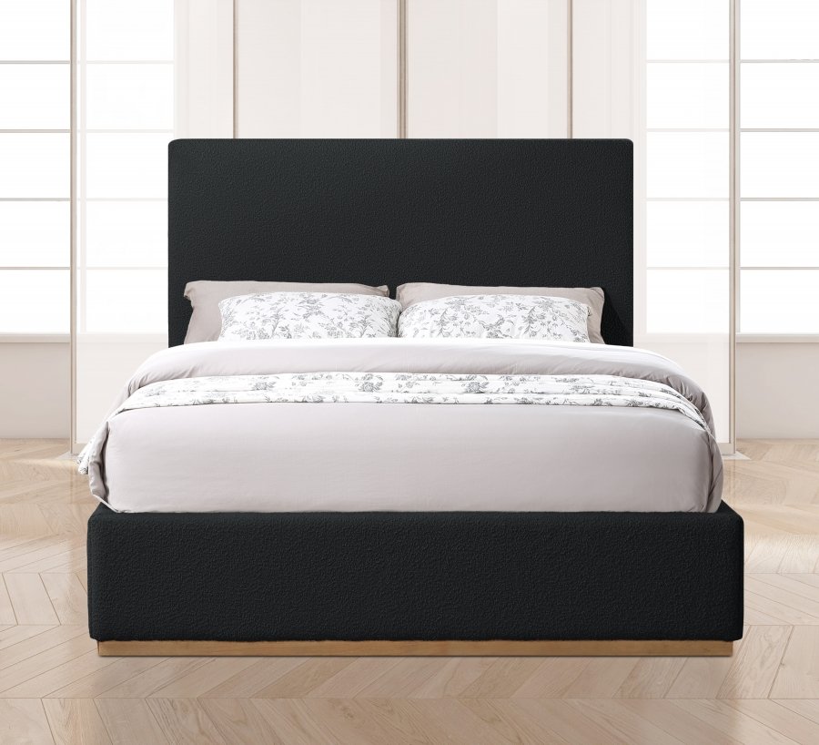 Monaco Boucle Fabric Upholstered Bed - Image 4