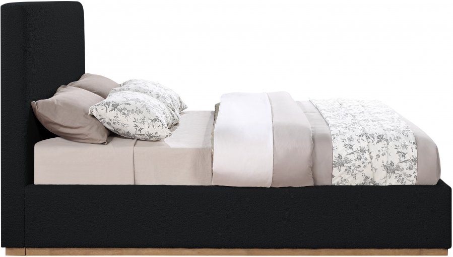 Monaco Boucle Fabric Upholstered Bed - Image 5