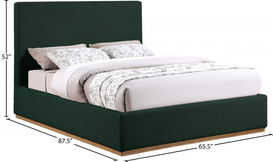 Monaco Boucle Fabric Upholstered Bed - Image 9