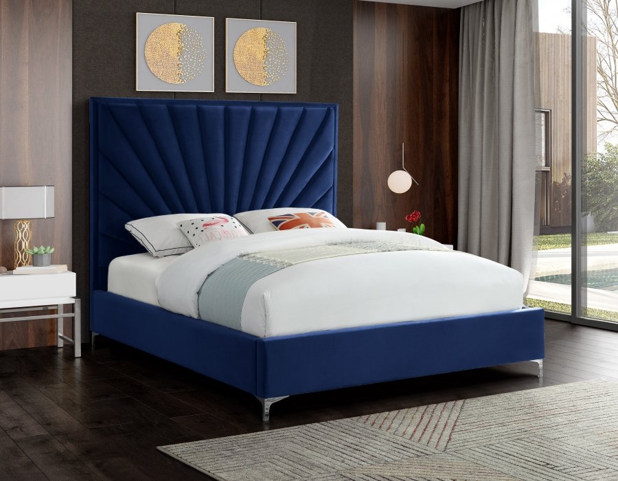 Eclipse Velvet Upholstered Bed - Image 3