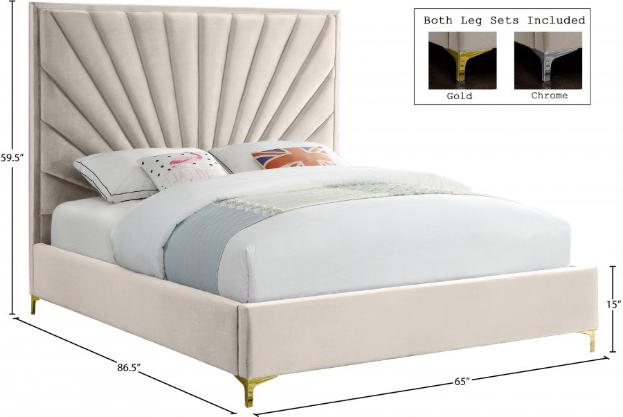 Eclipse Velvet Upholstered Bed - Image 6