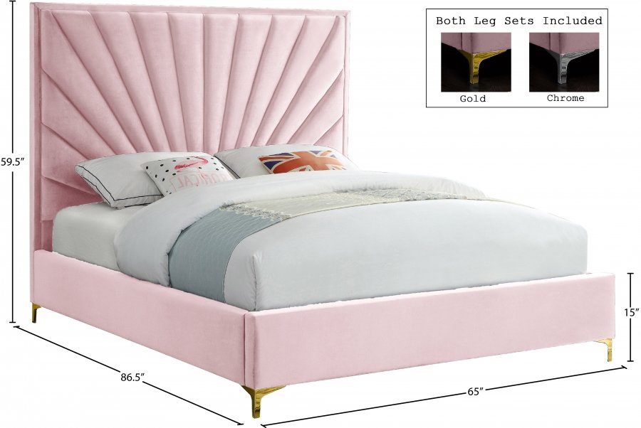 Eclipse Velvet Upholstered Bed - Image 6