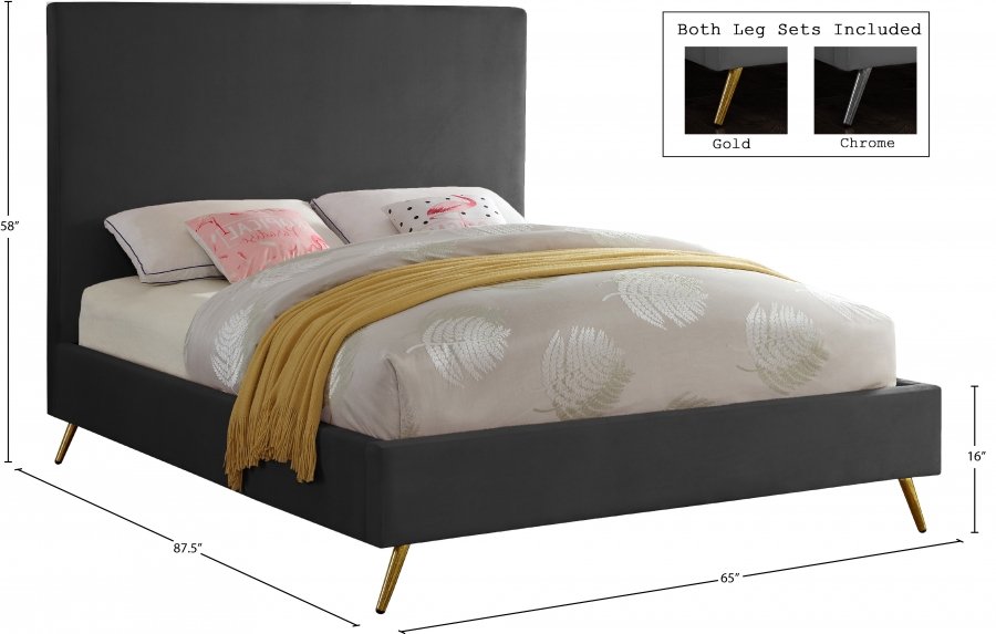 Jasmine Velvet Upholstered Bed - Image 6