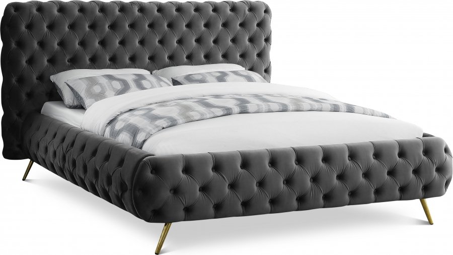 Delano Velvet Upholstered Bed