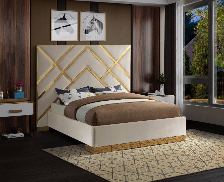 Vector Velvet Upholstered Bed - Image 2