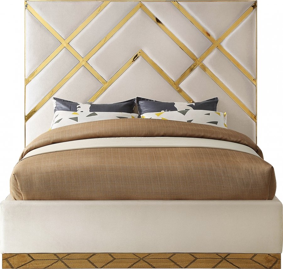 Vector Velvet Upholstered Bed - Image 3