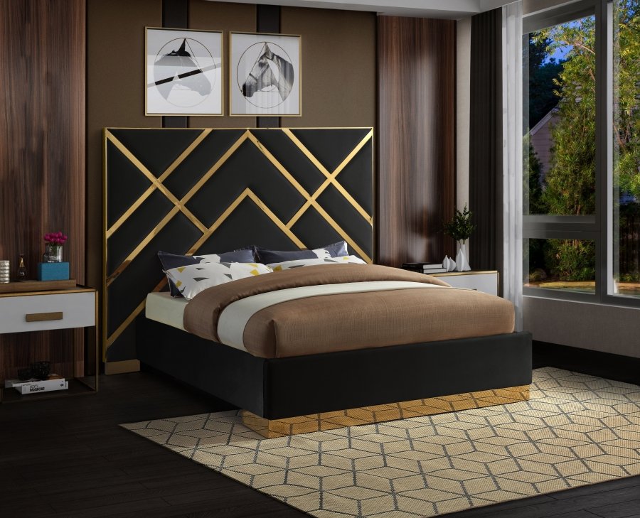 Vector Velvet Upholstered Bed - Image 2