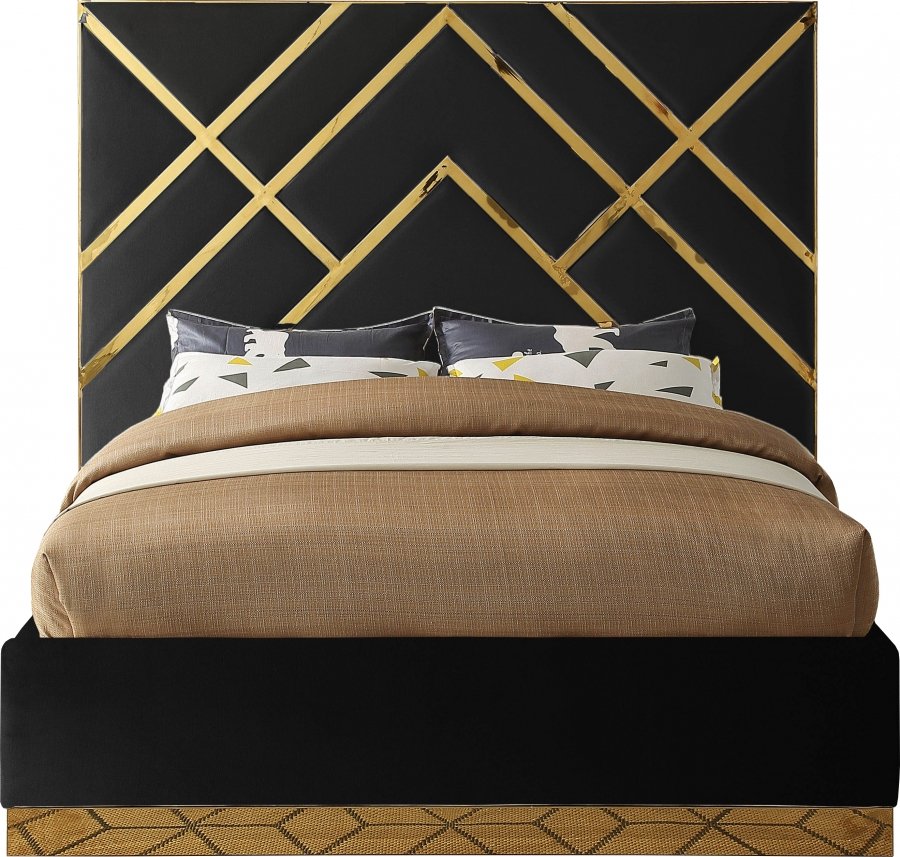 Vector Velvet Upholstered Bed - Image 3