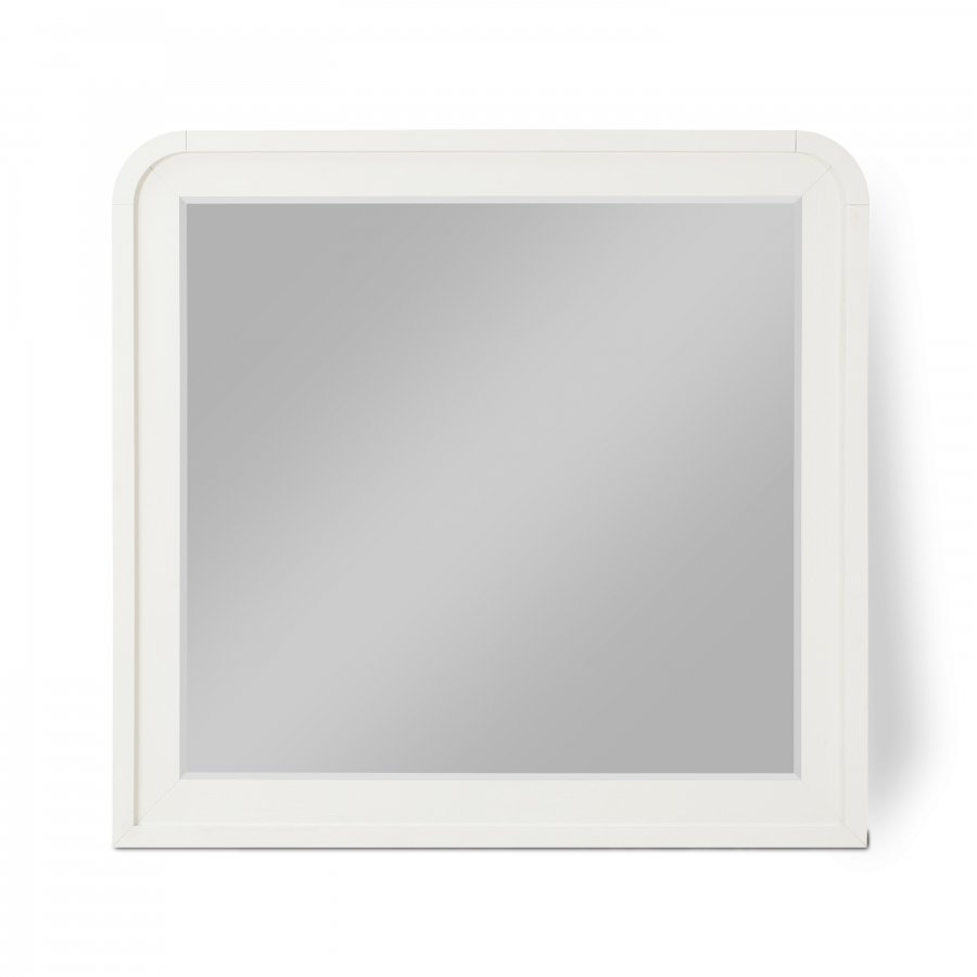 Fluted Solid Wood And Oak Veneer Mirror
