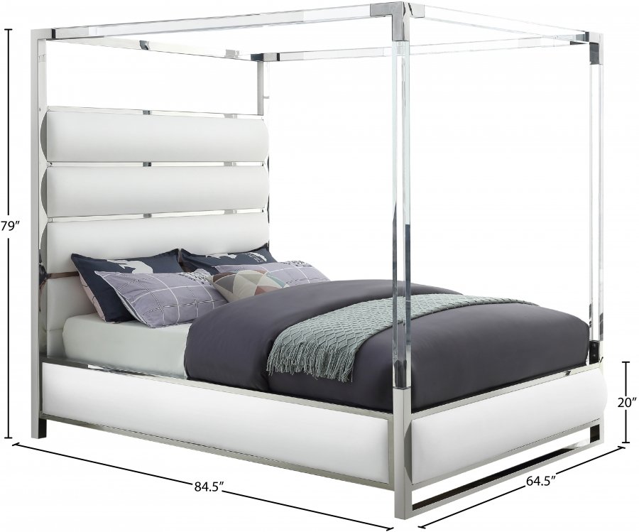 Encore Vegan Leather Upholstered Bed - Image 5