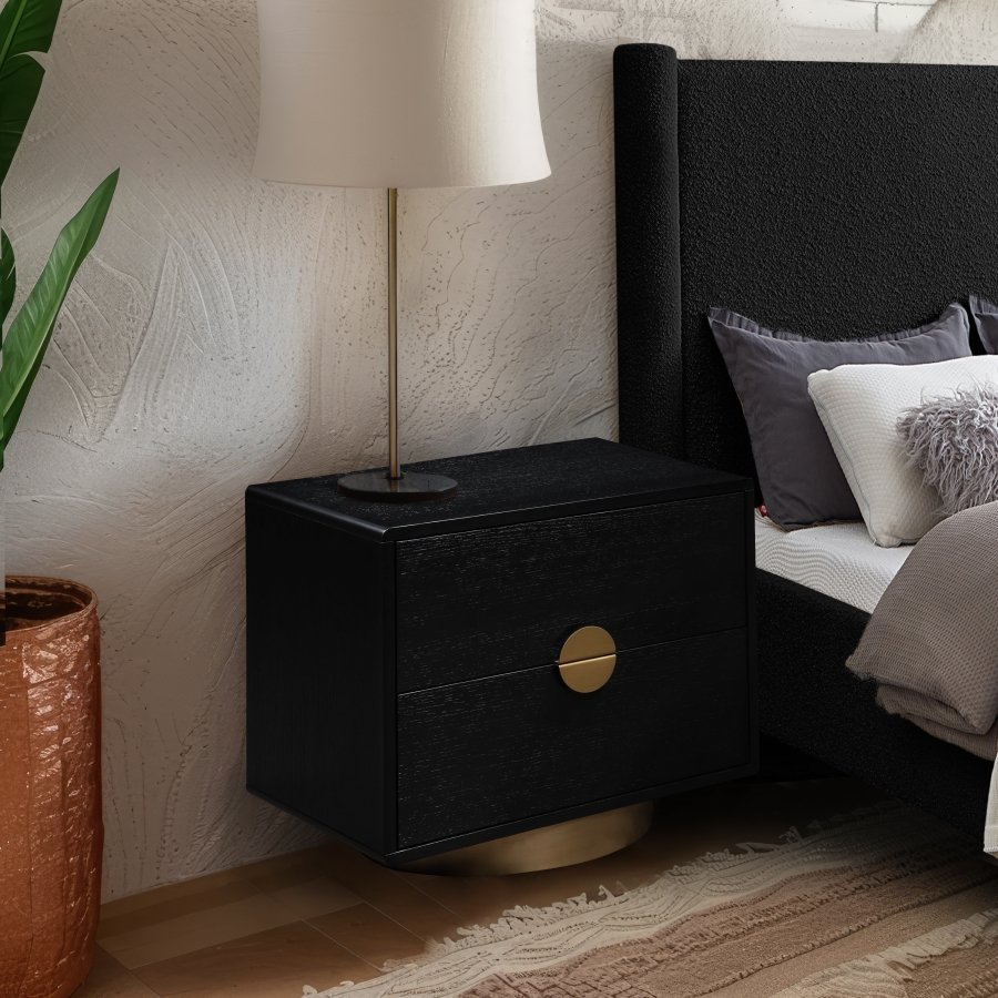 Wade Oak Veneer Nightstand / Side Table - Image 2