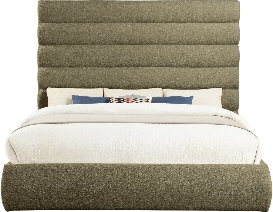 Adam Boucle Fabric Upholstered Bed - Image 3