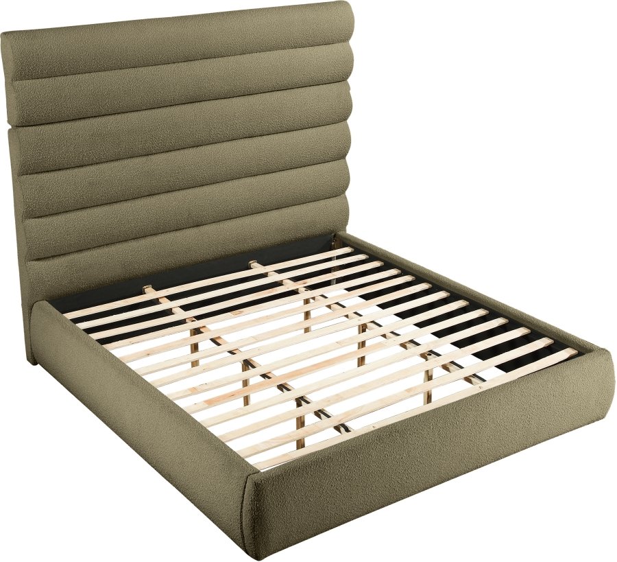 Adam Boucle Fabric Upholstered Bed - Image 6
