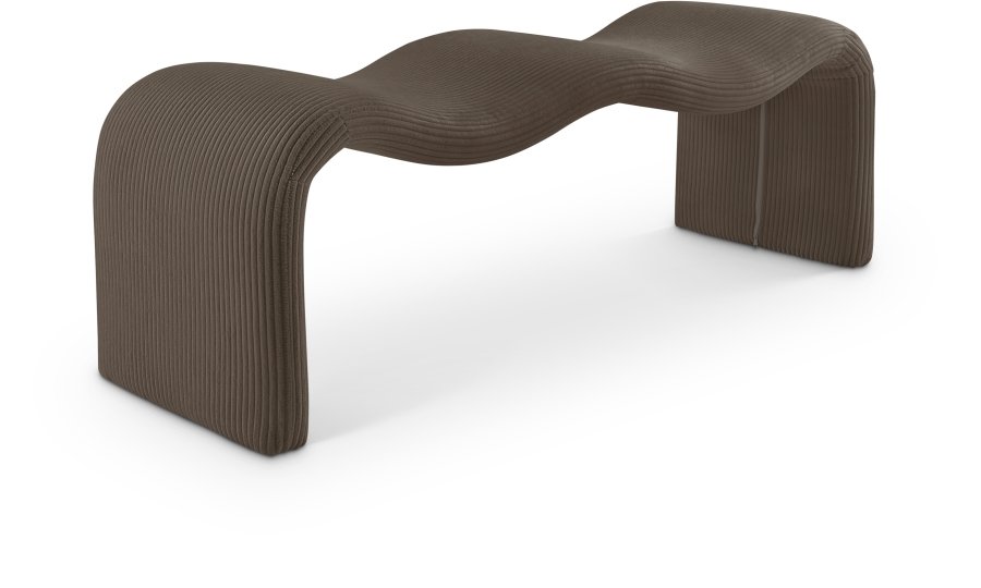Willow Corduroy Fabric Upholstered Bench