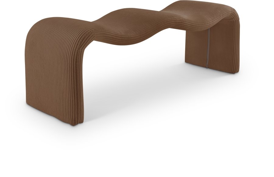 Willow Corduroy Fabric Upholstered Bench