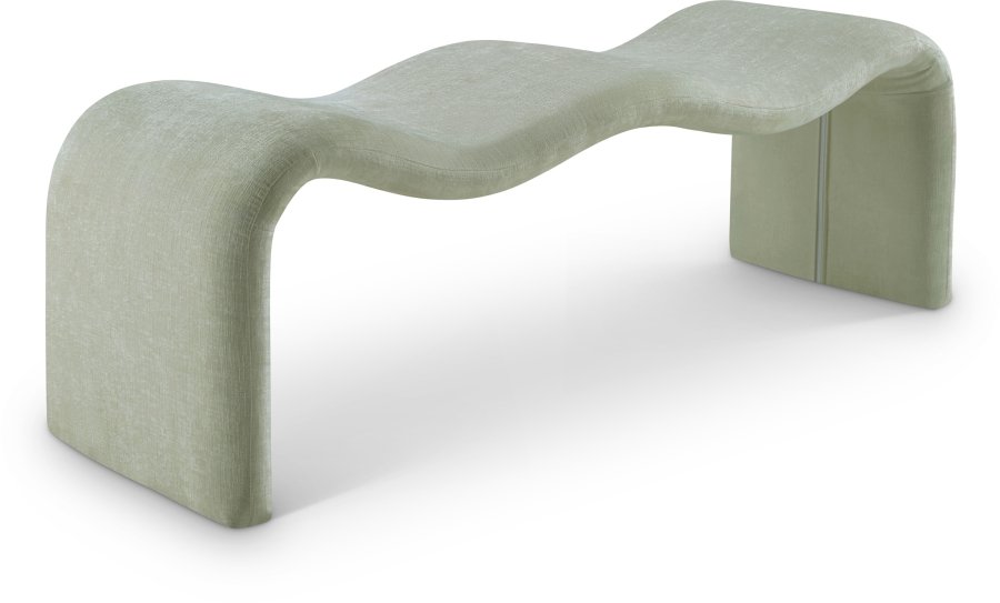 Willow Chenille Fabric Upholstered Bench