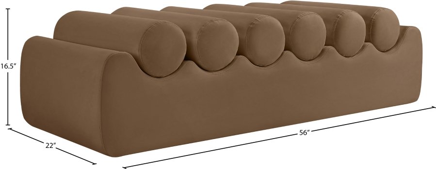 Rumble Vegan Leather Upholstered Bench - Image 8