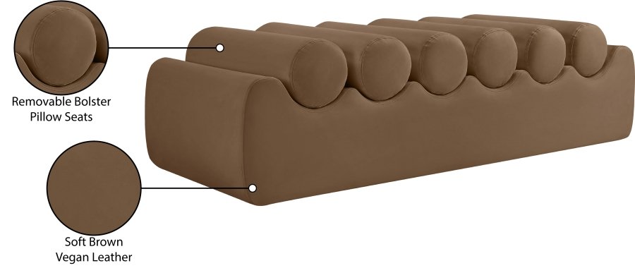 Rumble Vegan Leather Upholstered Bench - Image 9