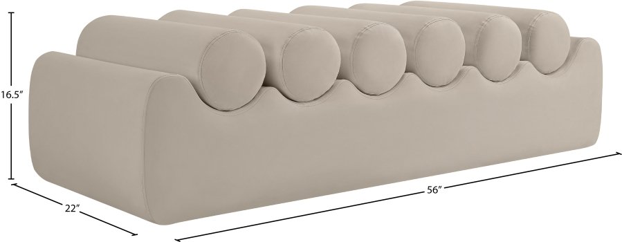 Rumble Vegan Leather Upholstered Bench - Image 8