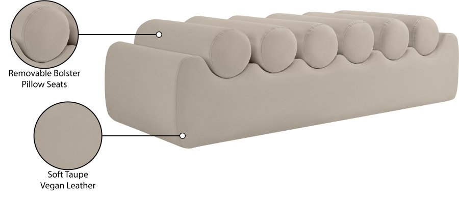 Rumble Vegan Leather Upholstered Bench - Image 9