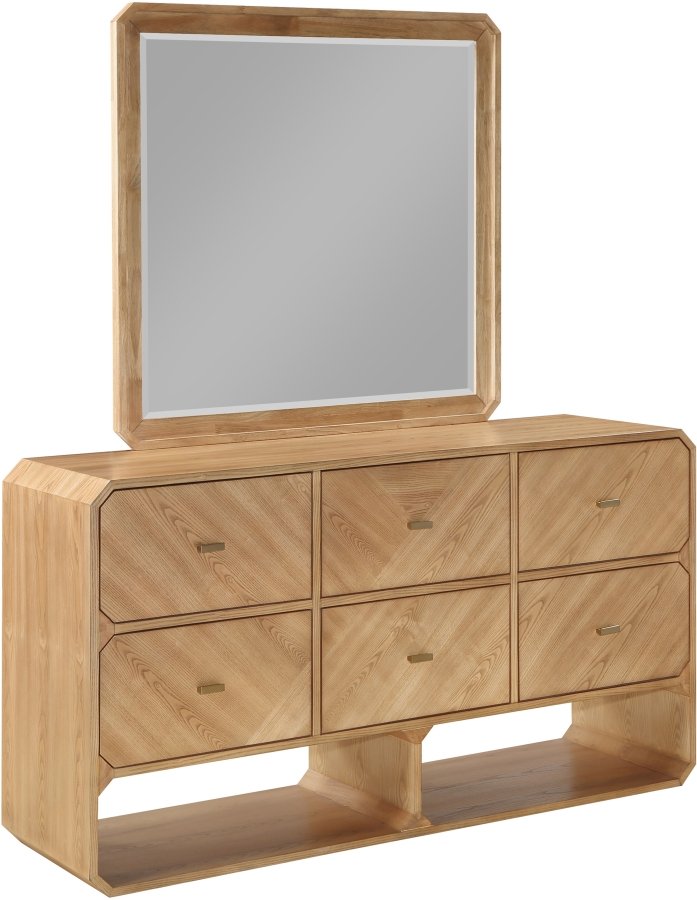 Parker Ash Veneer Framed Mirror - Image 7