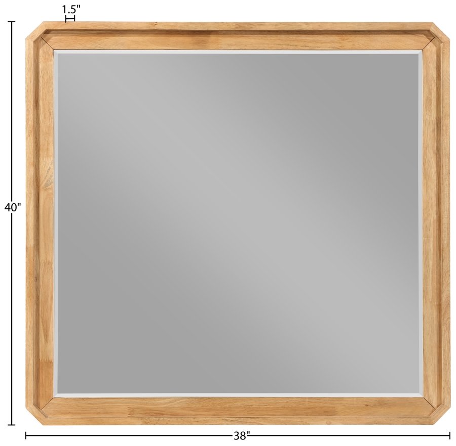 Parker Ash Veneer Framed Mirror - Image 8