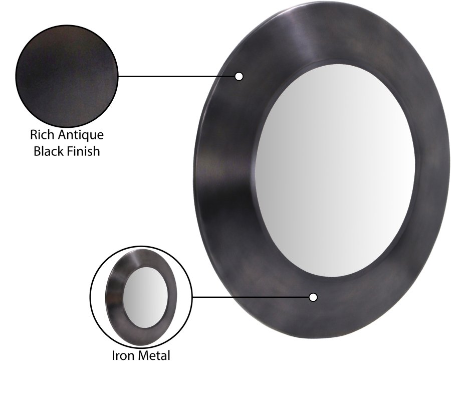 44565_00.jpg Sphere Iron Frame Mirror - Image 8