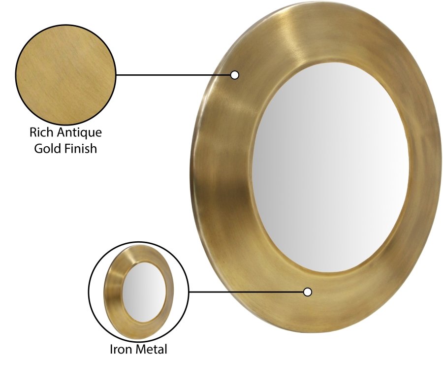 44573_00.jpg Sphere Iron Frame Mirror - Image 8