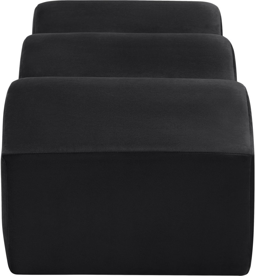 Wave Velvet Upholstered Bench - Image 5