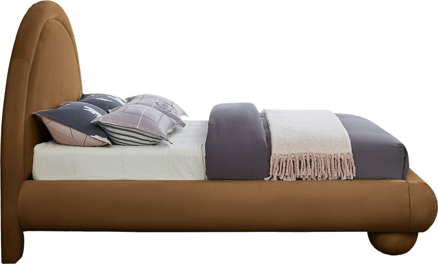 Madrid Velvet Upholstered Bed - Image 4
