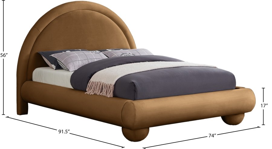 Madrid Velvet Upholstered Bed - Image 7