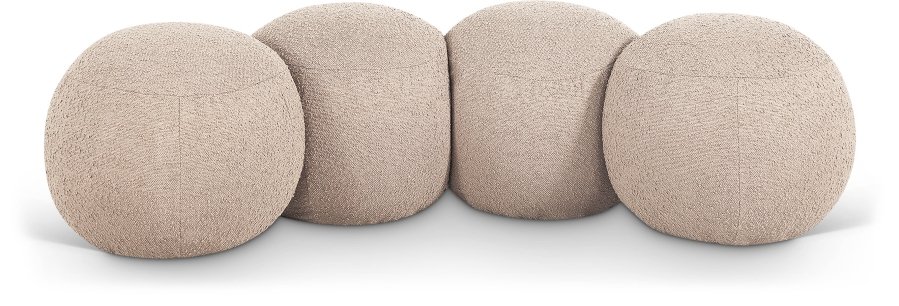Apollo Boucle Fabric Upholstered Bench