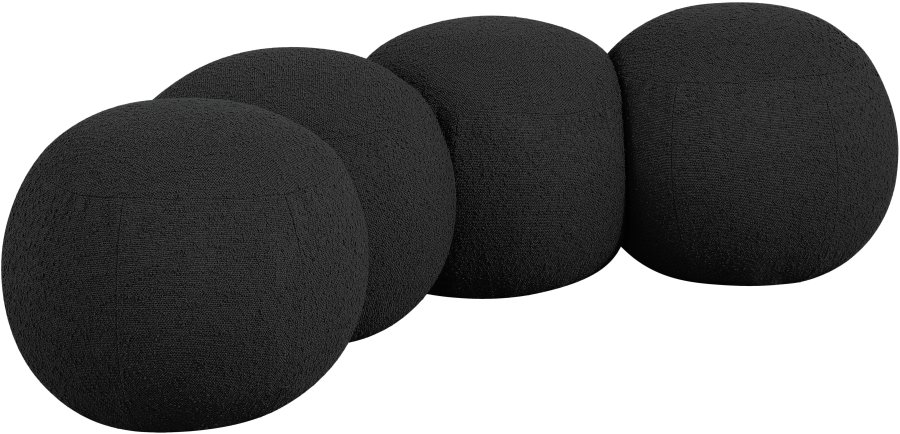 Apollo Boucle Fabric Upholstered Bench - Image 3