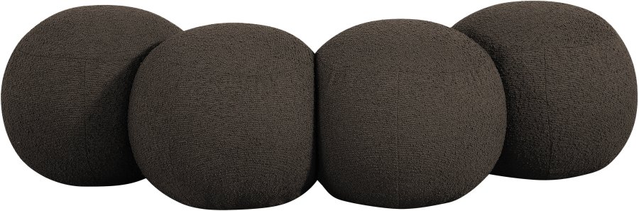 Apollo Boucle Fabric Upholstered Bench - Image 4