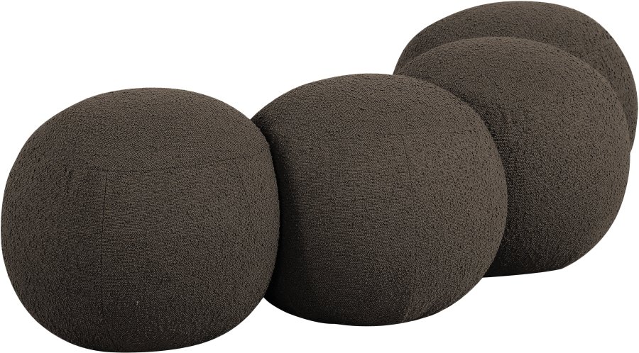 Apollo Boucle Fabric Upholstered Bench - Image 6