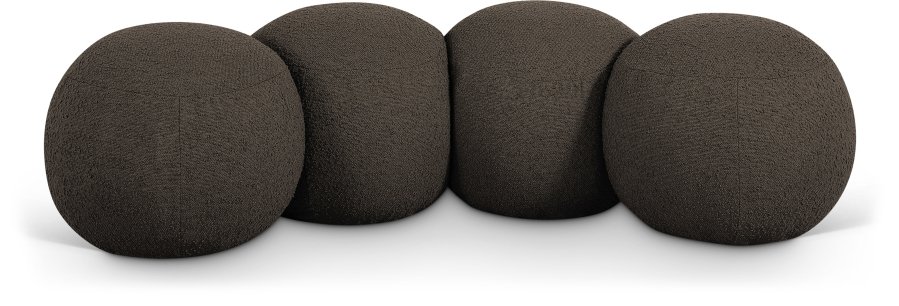 Apollo Boucle Fabric Upholstered Bench