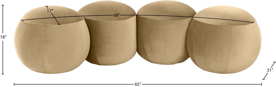 Apollo Velvet Upholstered Bench - Image 9