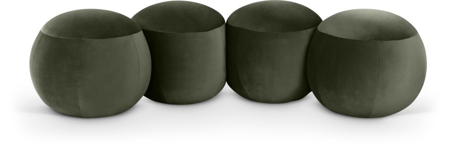 Apollo Velvet Upholstered Bench