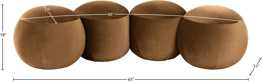Apollo Velvet Upholstered Bench - Image 9